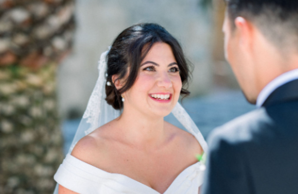 mariage amoureux avec photographe et photo de couple