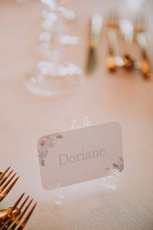 marque place sur chevalet cristal mariage clair de lune biarritz