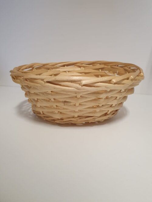 panier rond en osier taille petite pour pétale
