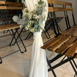 decoration chaise de cérémonie par les perles de charlotte à bayonne