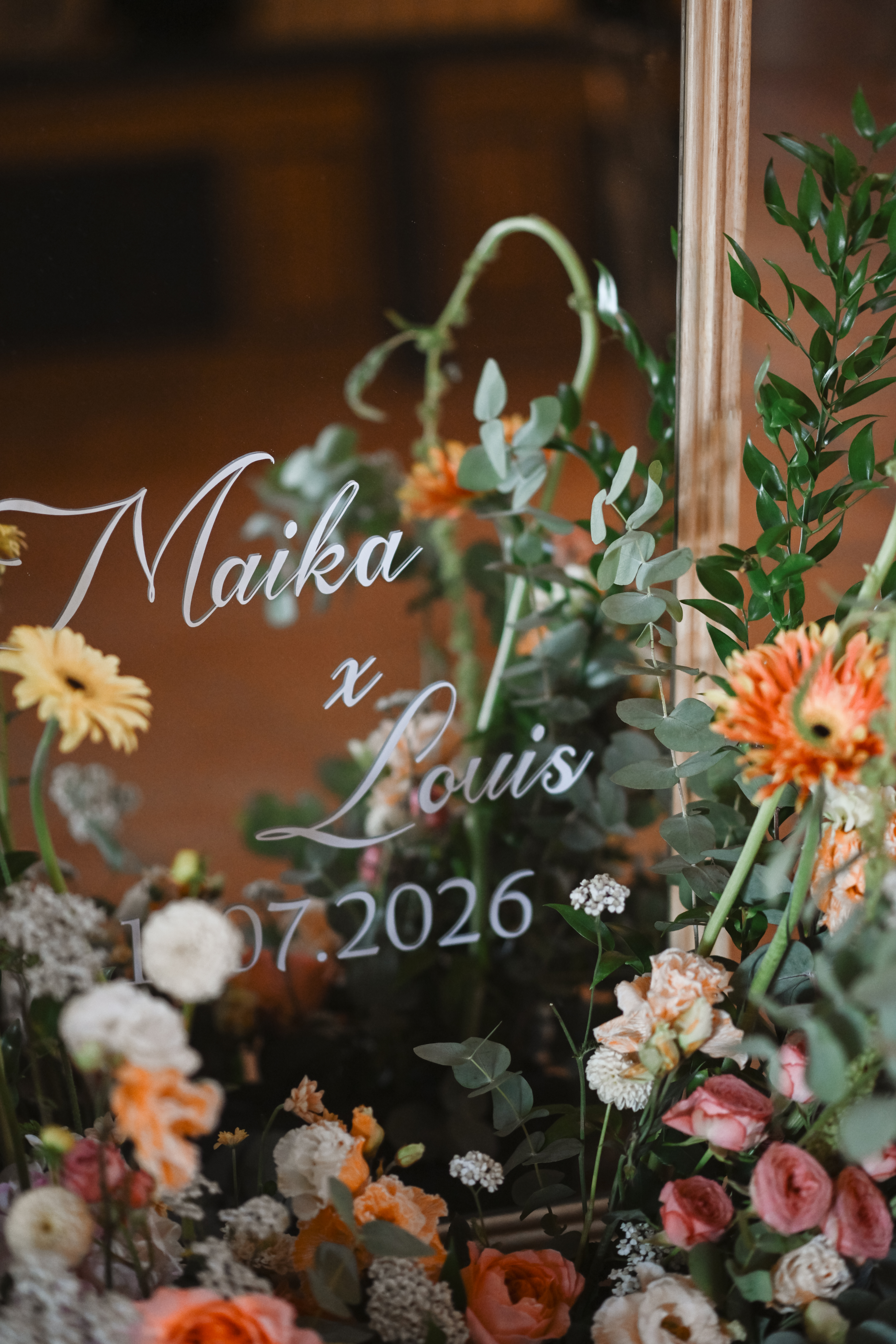 fleuriste-mariage-panneau-bienvenue-miroir
